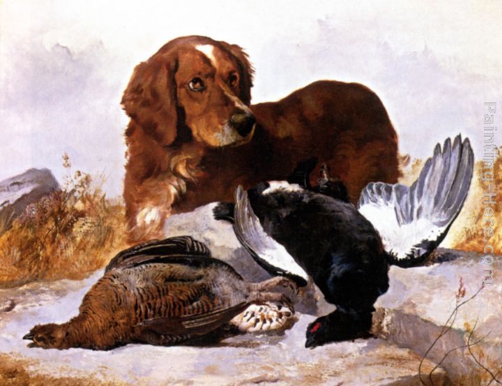 Settler with Game Birds painting - George W. Horlor Settler with Game Birds art painting
